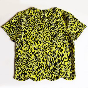 Bluzka Leopard Żółty