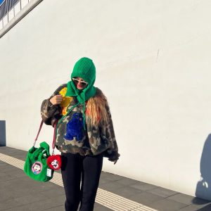 Czapka Komin Zielony