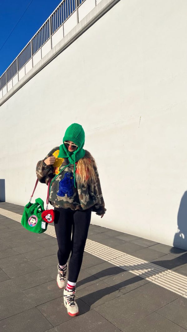 Czapka Komin Zielony