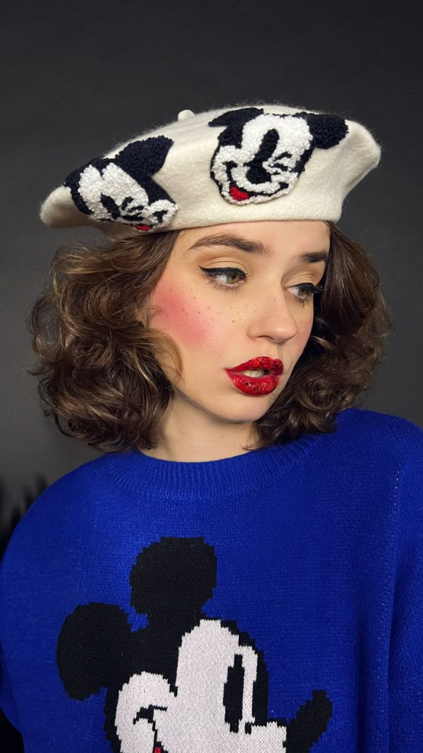 Beret Śmietankowy