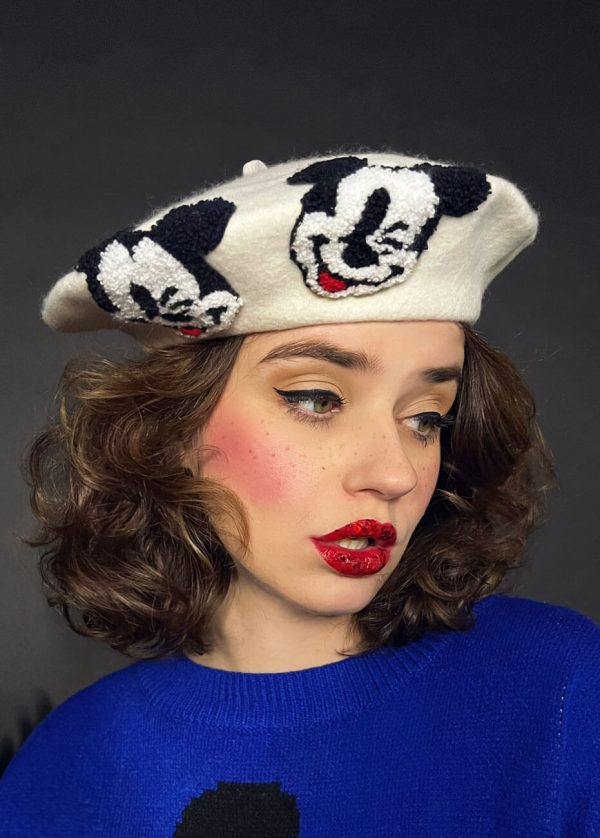 Beret Śmietankowy