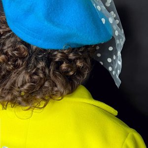 Beret Woalka Turkusowy