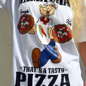 T-shirt PIZZA WHITE