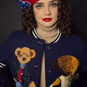 Płaszcz Misie Granatowy